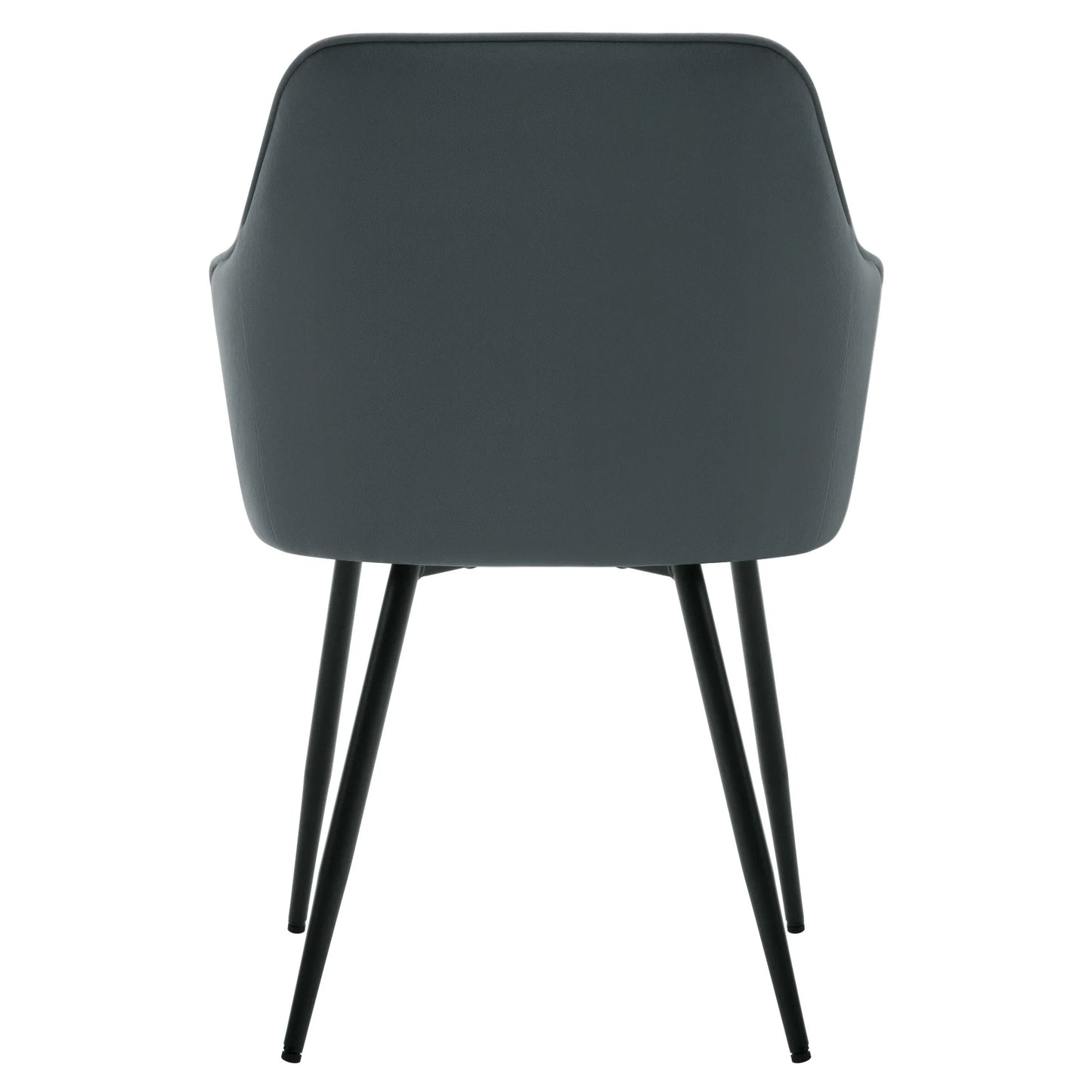 WOLTU 2PCS/Set Dining Chairs Upholstered Kitchen Chairs with Backrest Armrests Metal Legs for Living Room Office Dressing Table