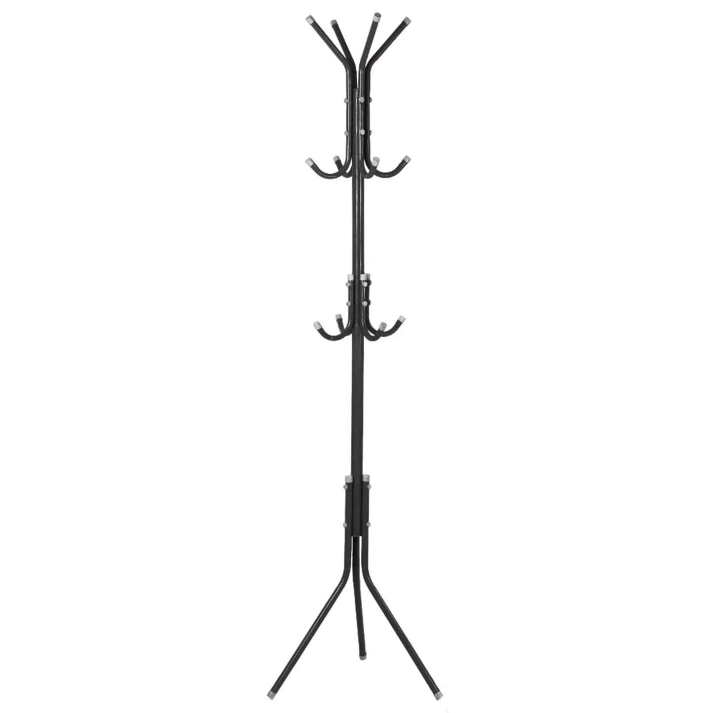 Coat Clothes Stand Coat Hat Tree Stand Multi Hook Metal Coat Hat Rack Tree Stand Clothes Bag Hanger Organizer for Home Bedroom