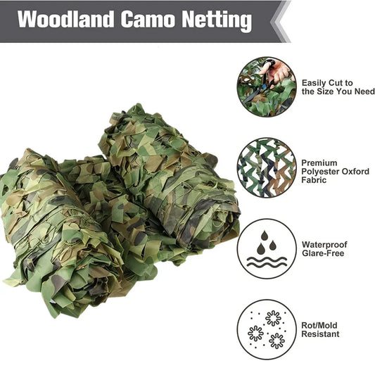 3X3M 5X1.5M Military Camouflage Net Swimming Pool Beach Gazebo Garden Sun Shelter Camo Army Canvas Netting Tent Jungle Desert