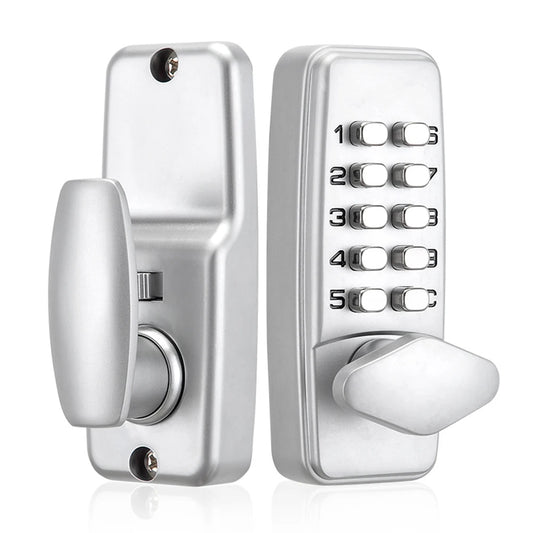 Metal Mechanical Code Lock Sturdy Waterproof Door Code Lock Antirust Interchangeable Handle Easy Installation for Home Furniture