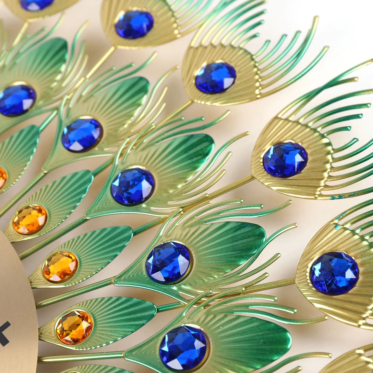 Peacock Clock Metal Silent Wall Clock None Ticking Decorative Large Wall Clock for Living Room Home Decor