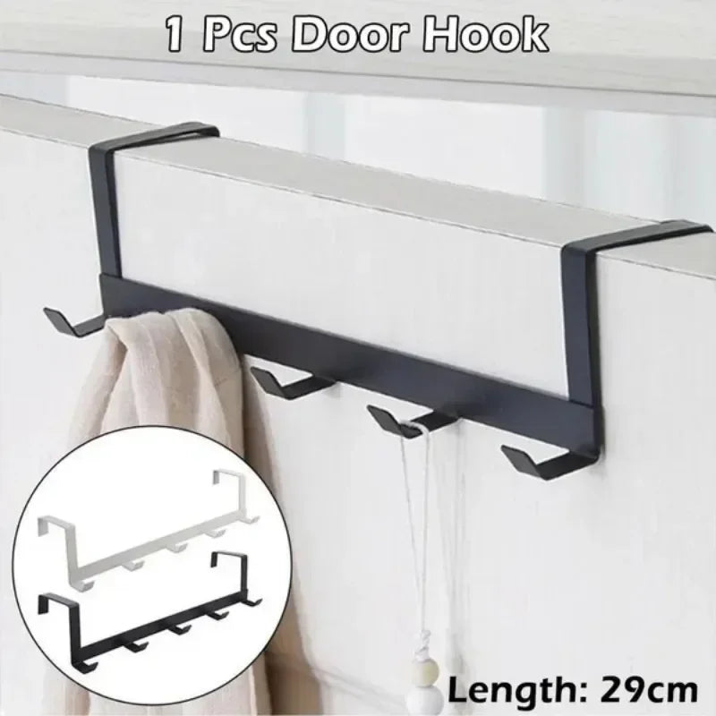 1 Pc Intimate 5 Practical Storage Hook Iron Hanger For Free Drill Locker Door Coat Rack Home Accessories Keyholder Cat hook Hook