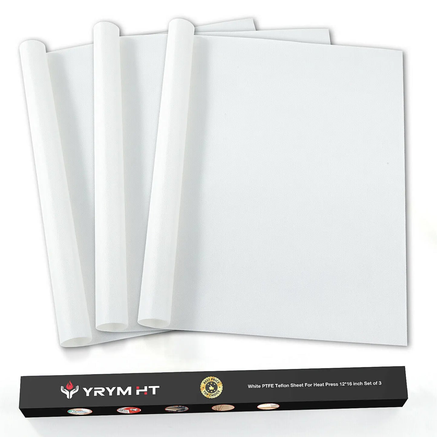 3pcs 12X16" Reusable Heat Resistant Baking Sheets Oil-proof Paper Cloth Oven Pad Baking Mat Kitchen Heat Transfer Tool For HTV