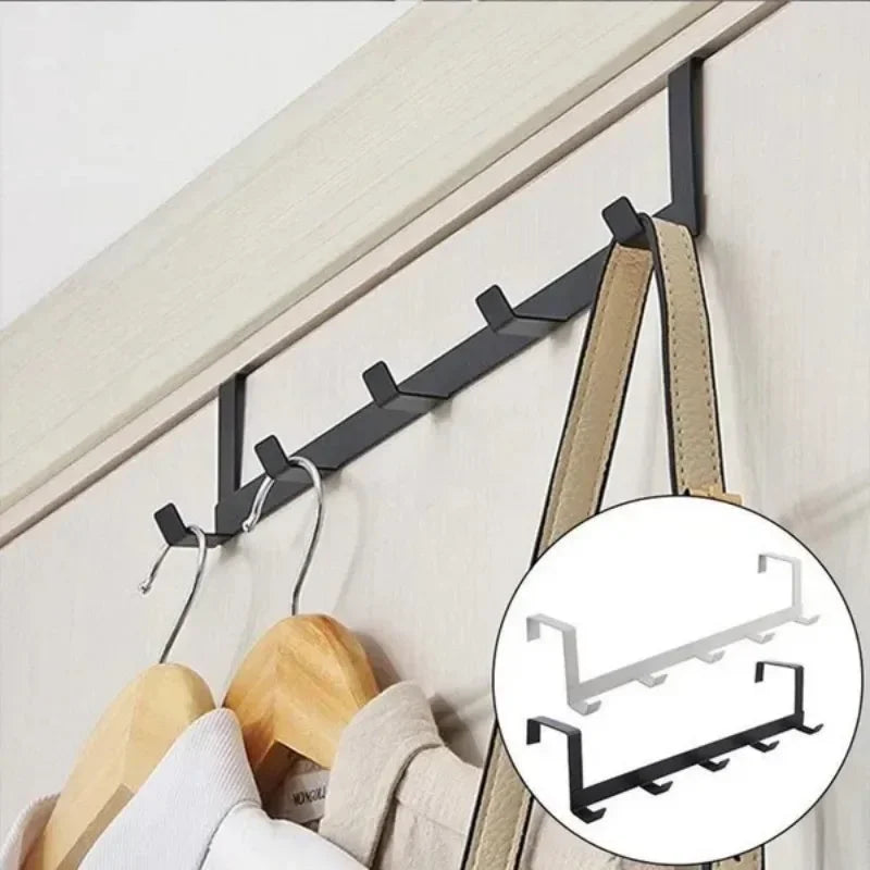 1 Pc Intimate 5 Practical Storage Hook Iron Hanger For Free Drill Locker Door Coat Rack Home Accessories Keyholder Cat hook Hook