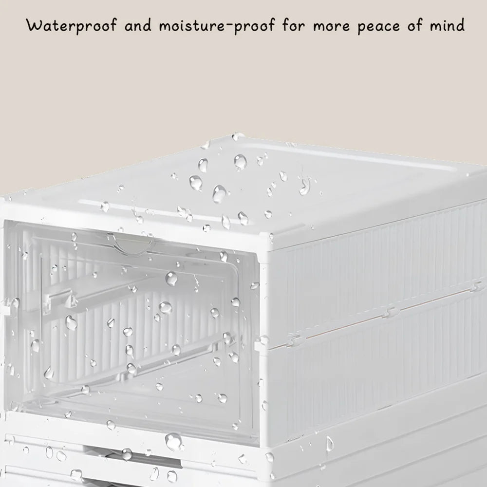 [UK Stock] 6 Tire Shoe Storage Box Plastic Shoe Boxes, Storage Organizers Set, Transparent Shoe Box Dustproof Organizer