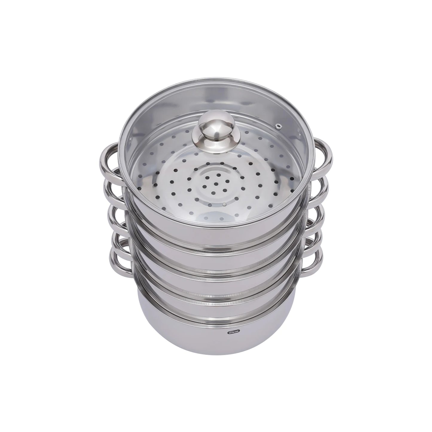 Multifunctional Stainless Steel Steamer 26cm/28cm/30cm 5-Tier Kitchen Cooking Steamer Durable And Easy-to-clean