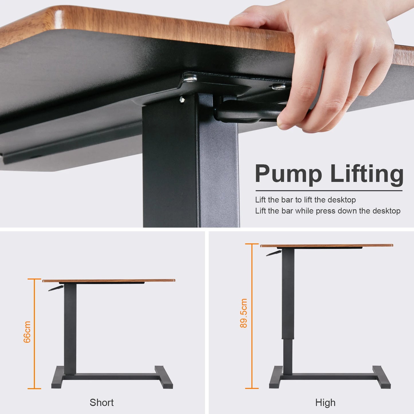 Adjustable Rolling Cart Overbed Bedside Table Laptop Desk Medical Home Bed Food Tray Hospital Bed End Table
