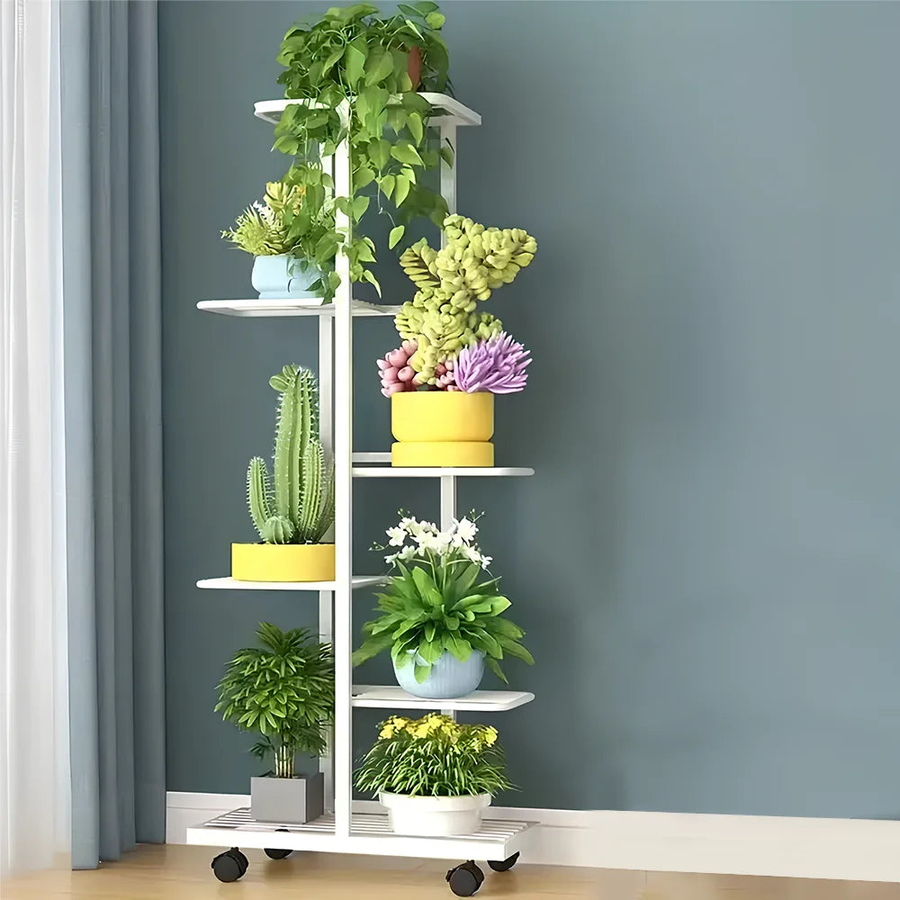 Plant Shelves 34/6/7 Tiers Flowerpot Organizer Iron Potted Flower Plant Rack Flower Stand for Indoor Outdoor Balcony Garden