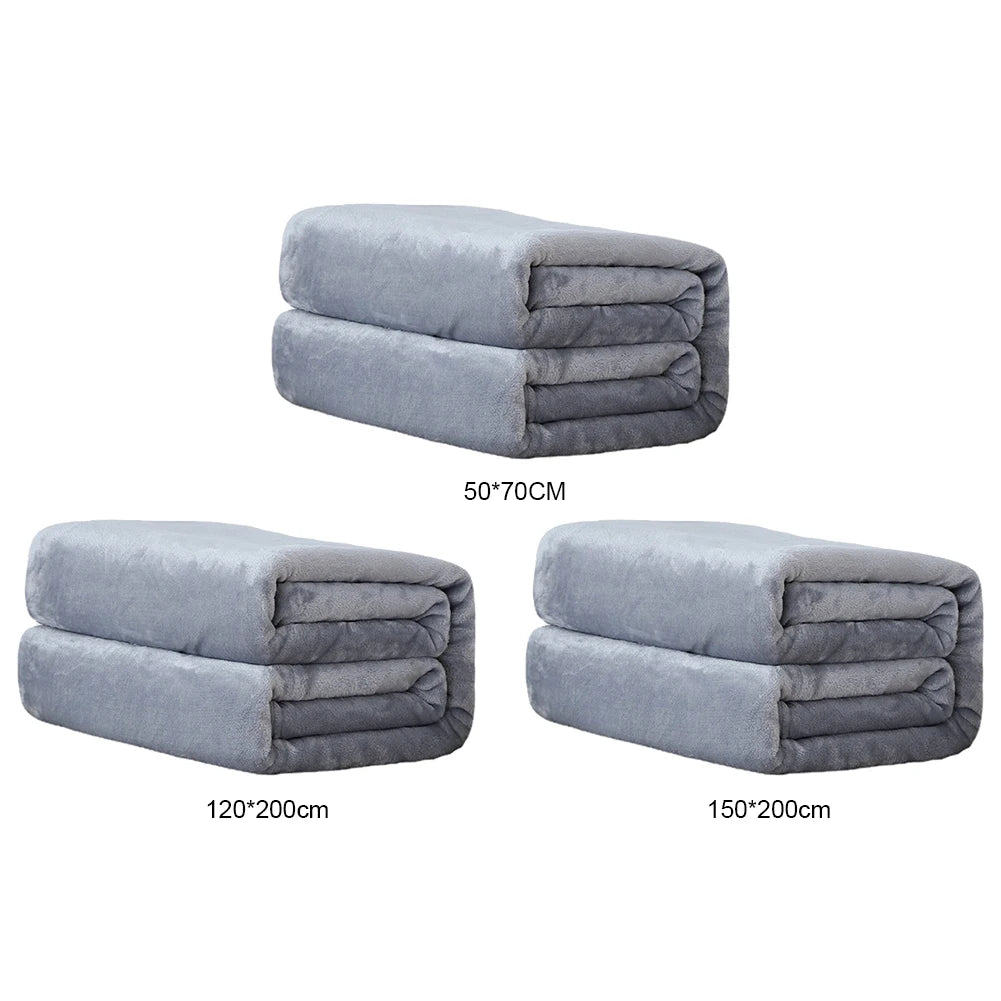 1-10PCS Flannel Fleece Blanket Winter Cozy Soft Blankets Multifunctional Farley Plush Blanket Cover Thermal Mat For Home Office