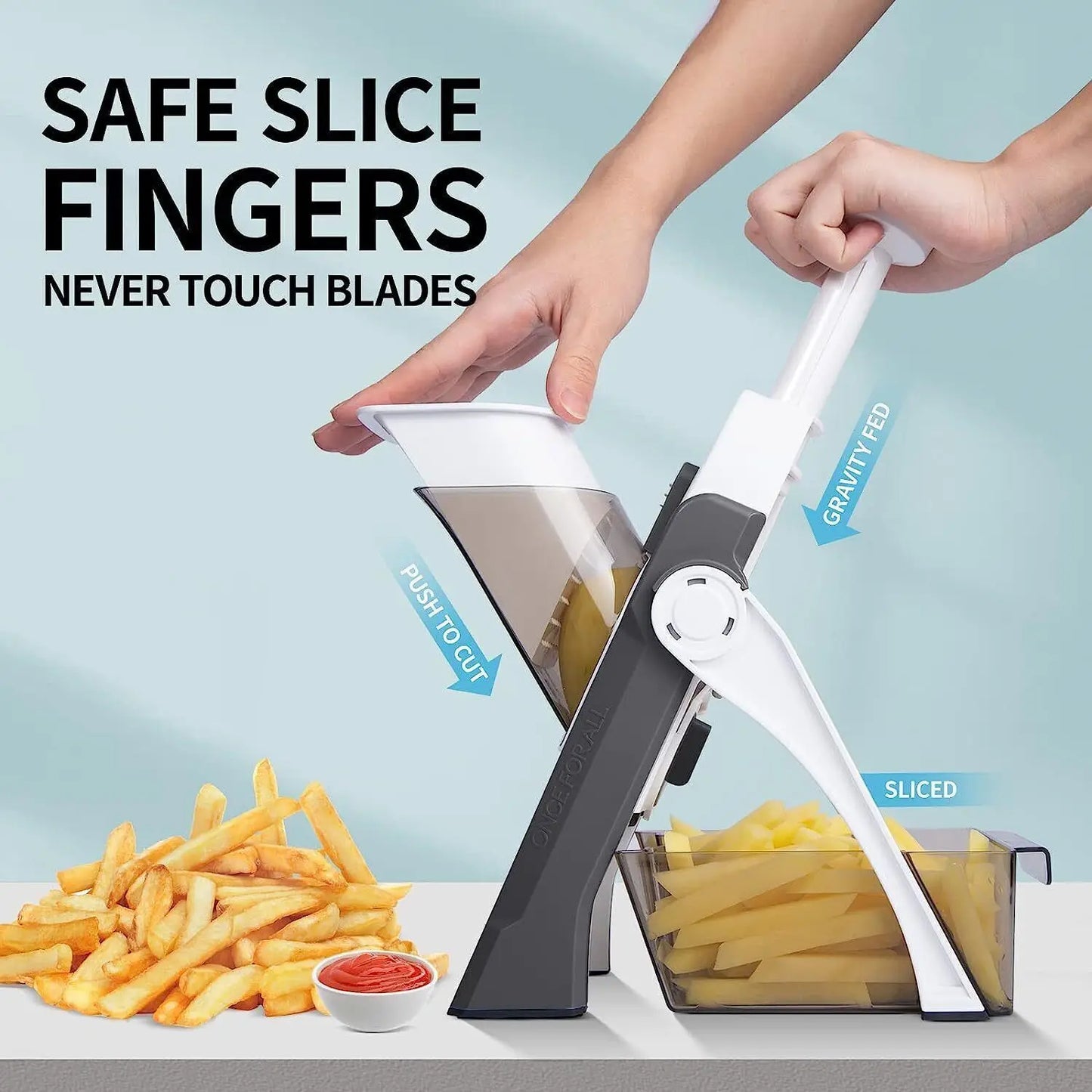 4 in 1 Multifunctional Vegetable Slicer Cutter Shredders Slicer With Basket Fruit Potato Chopper Carrot Grater