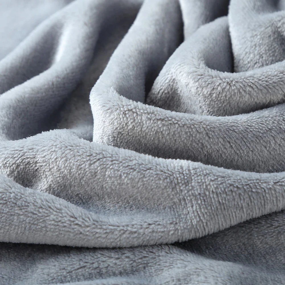 1-10PCS Flannel Fleece Blanket Winter Cozy Soft Blankets Multifunctional Farley Plush Blanket Cover Thermal Mat For Home Office