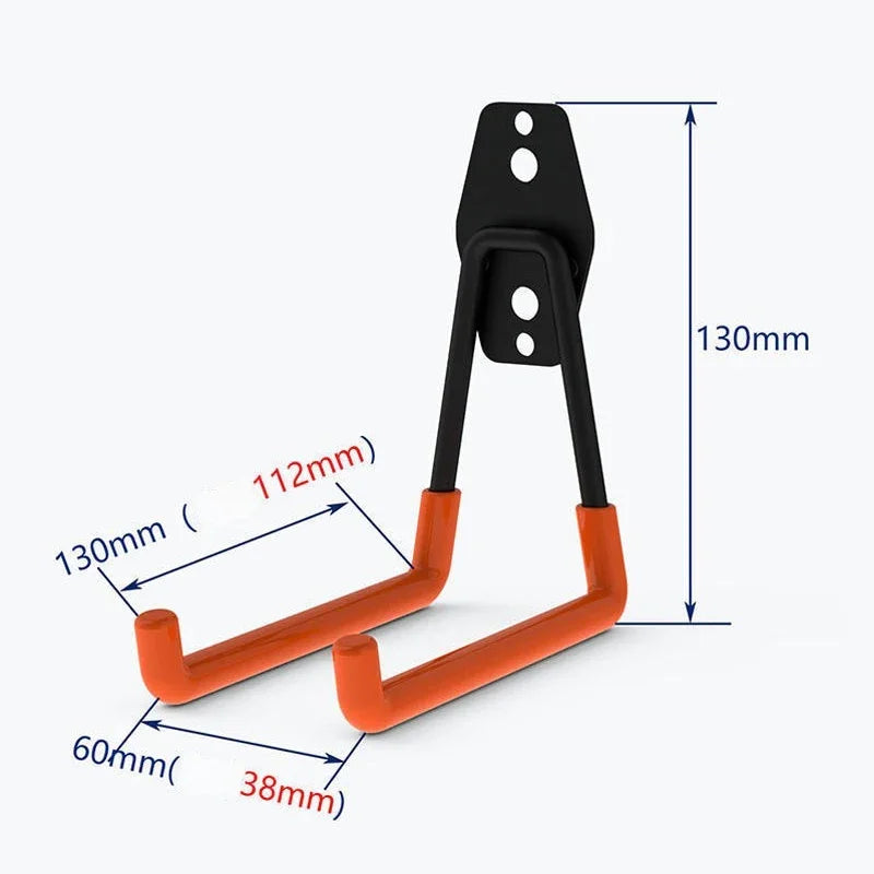 Heavy Duty Metal Hooks Wall Mounted Garage Organizer Hooks Bicycle Hooks Wall Mounted Non-Slip Storage Hooks Garden Storage Tool