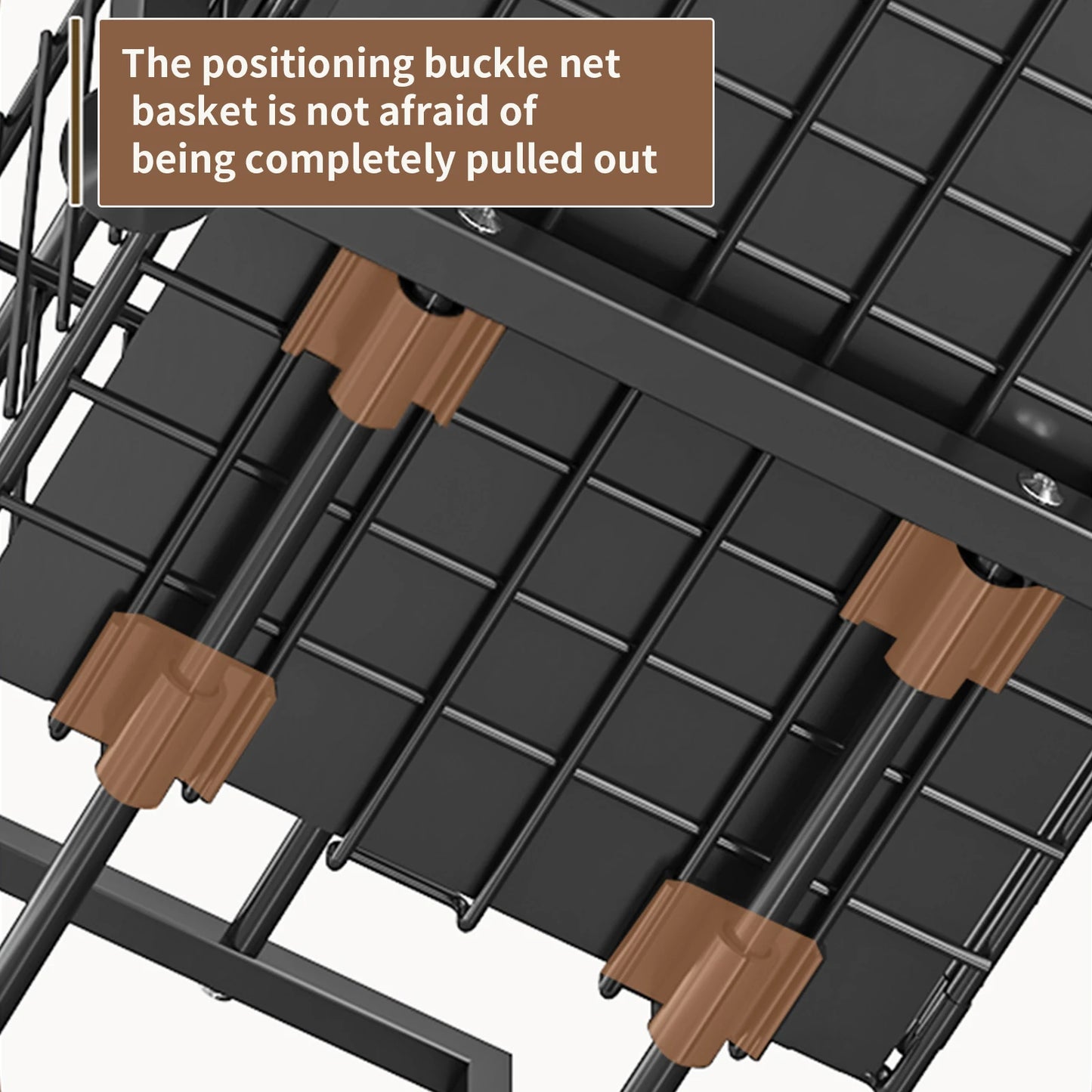 1pc,Slide-out storage rack,Cabinet pull-out storage basket,Punch-free storage rack with suction cups,Spice rack, cutlery rack