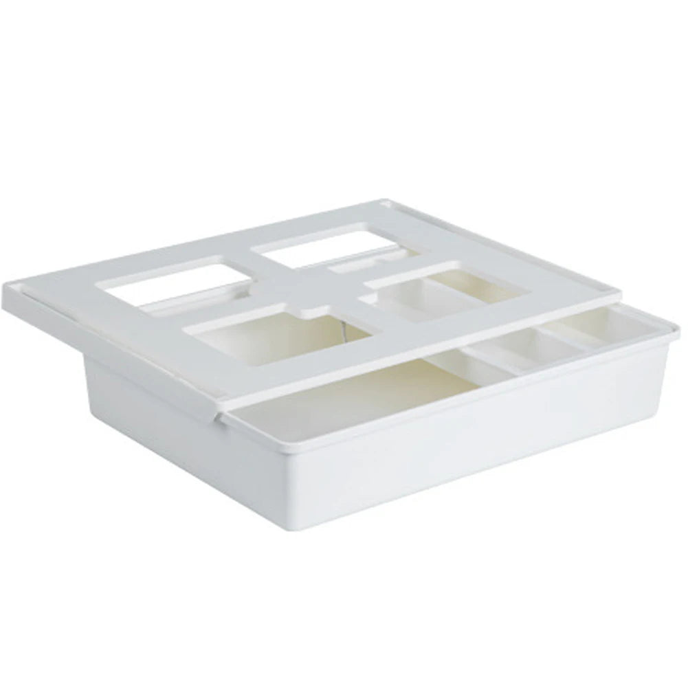 Under Desk Drawer Under Table Storage Holder Self Adhesive Slide Out Drawer Tray Large Capacity for Cosmetics Sundries