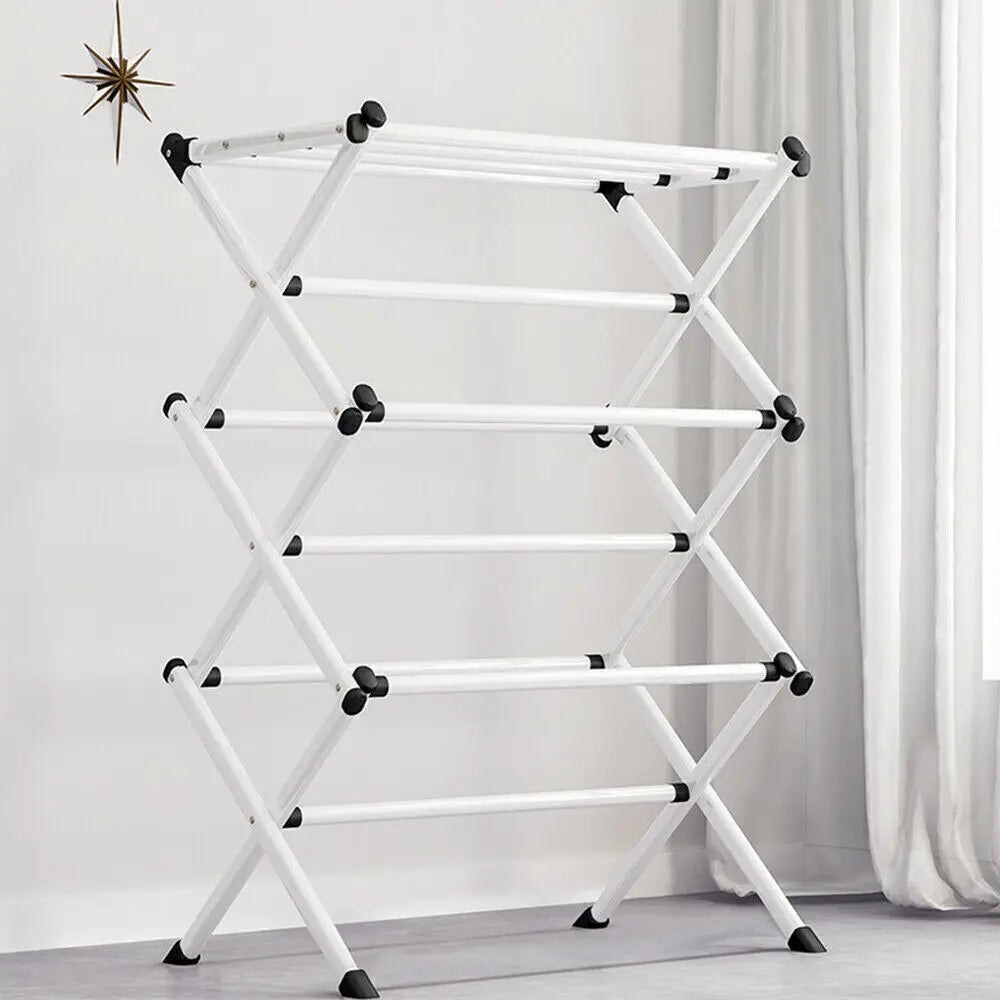 Heavy Duty Airer Drying Rack Clothes Horse Indoor Outdoor Laundry Rack~