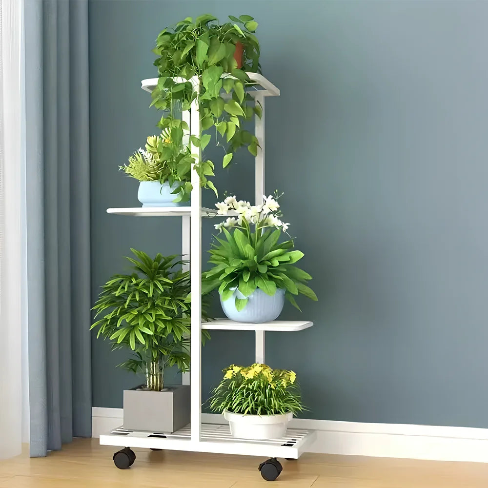 Plant Shelves 34/6/7 Tiers Flowerpot Organizer Iron Potted Flower Plant Rack Flower Stand for Indoor Outdoor Balcony Garden
