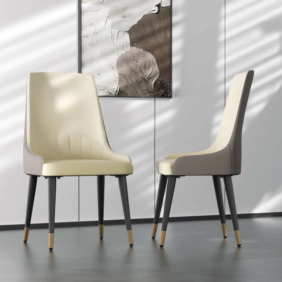LUVODI 4-6 People Seats Marble Dining Table with Chair 1.2m Restaurant Kitchen Cafe Shop Coffee Table Furniture with Metal Legs