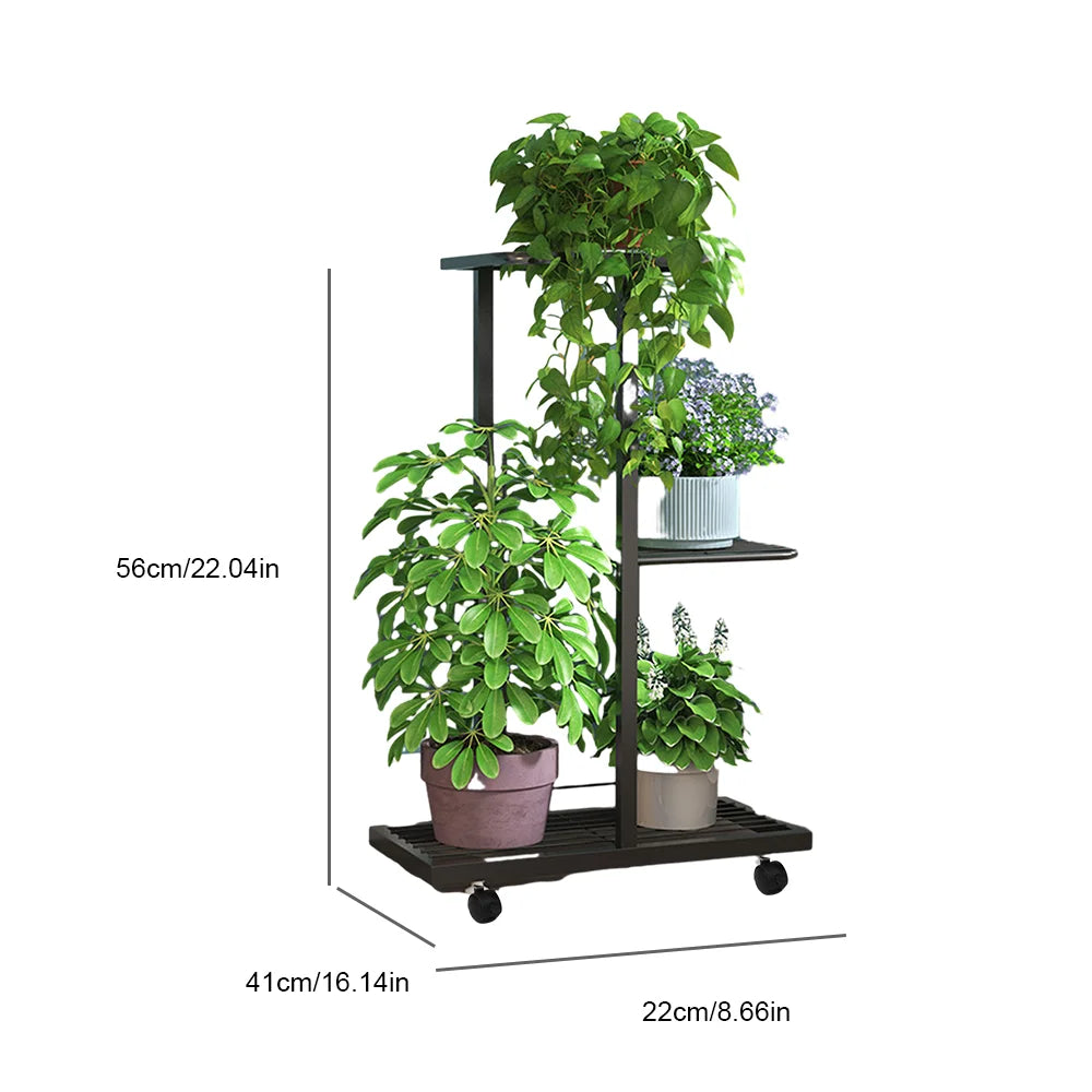 Plant Shelves 34/6/7 Tiers Flowerpot Organizer Iron Potted Flower Plant Rack Flower Stand for Indoor Outdoor Balcony Garden