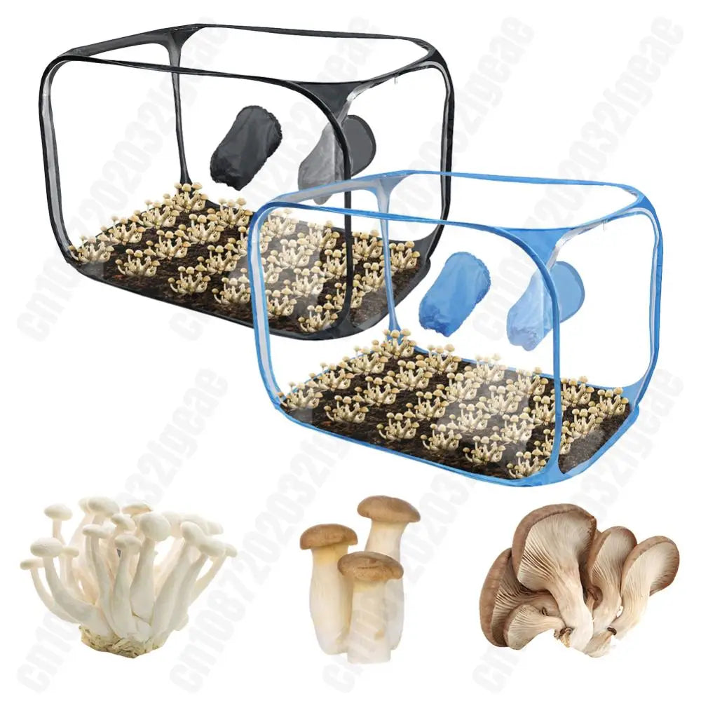 Mushroom Grow Bag Large Still Air Box Transparent For Mushroom Grow Kit Foldable Mushroom Grow Bag Edible Fungus Cultivation