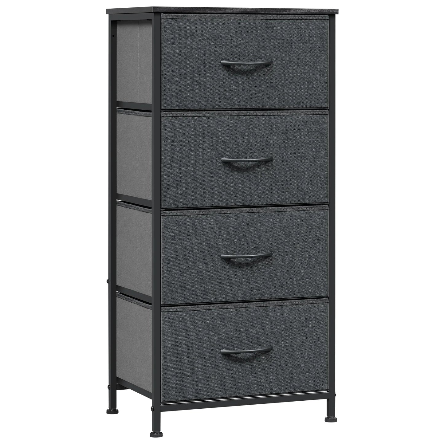 Fabric Chest of Drawers with 4 Drawers