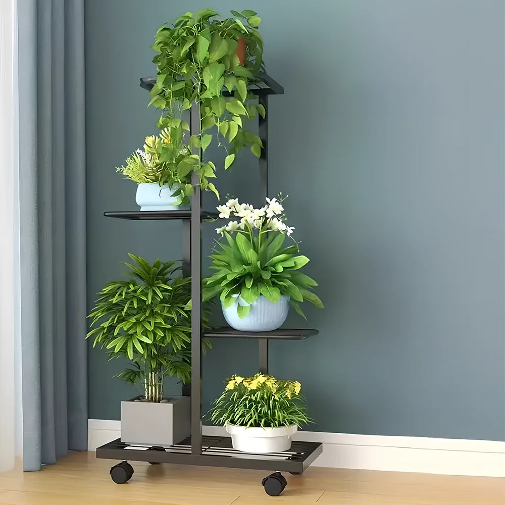 Plant Shelves 34/6/7 Tiers Flowerpot Organizer Iron Potted Flower Plant Rack Flower Stand for Indoor Outdoor Balcony Garden