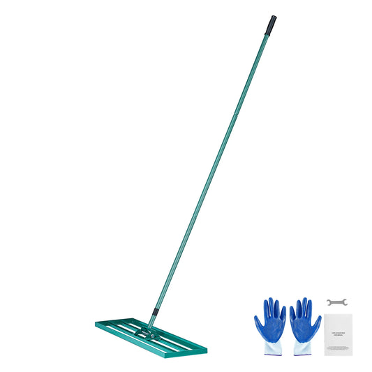 VEVOR Lawn Leveling Rake 36inchx10inch Heavy-duty Lawn Leveler With 78inch Steel Extended Handle For Garden Golf Lawn Farm