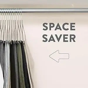 Velvet Hangers 20 Pack Clothes Hanger W/Tie Bar Non Slip Swivel Hook Slim Felt Hangers Suits Clothes Pants Coat Hanger Gray