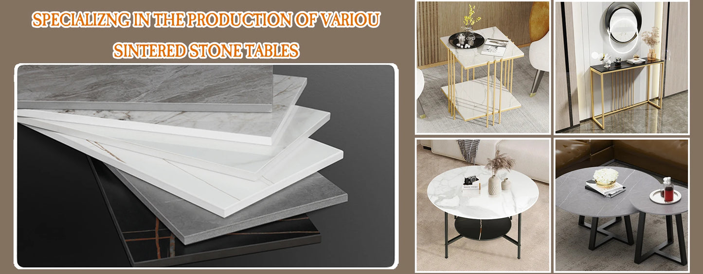 LUVODI Console Table for Entryway Minimalistic Living Room Furniture Sofa Side Table with Strong Metal Stand