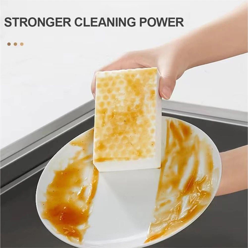 10-50Pcs High Density Magic Sponge Eraser Double Compressed Melamine Sponge Bathroom Office Kitchen Cleaning Sponge Brush