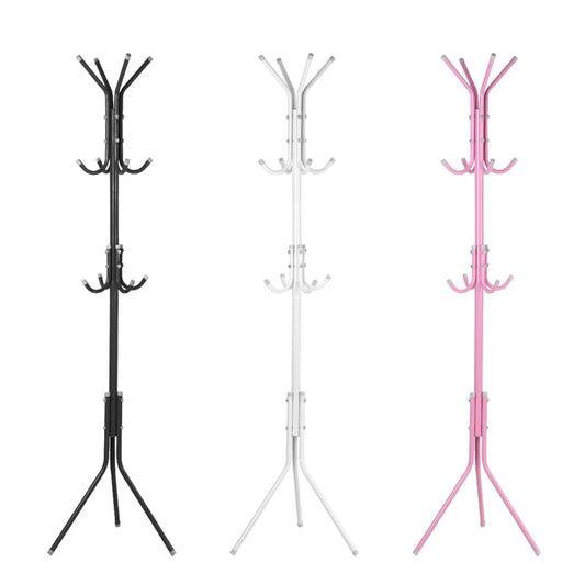 Multi Hook Metal Coat Hat Rack Tree Stand Clothes Bag Hanger Organizer for Home Bedroom Coat Clothes Stand Coat Hat Tree Stand