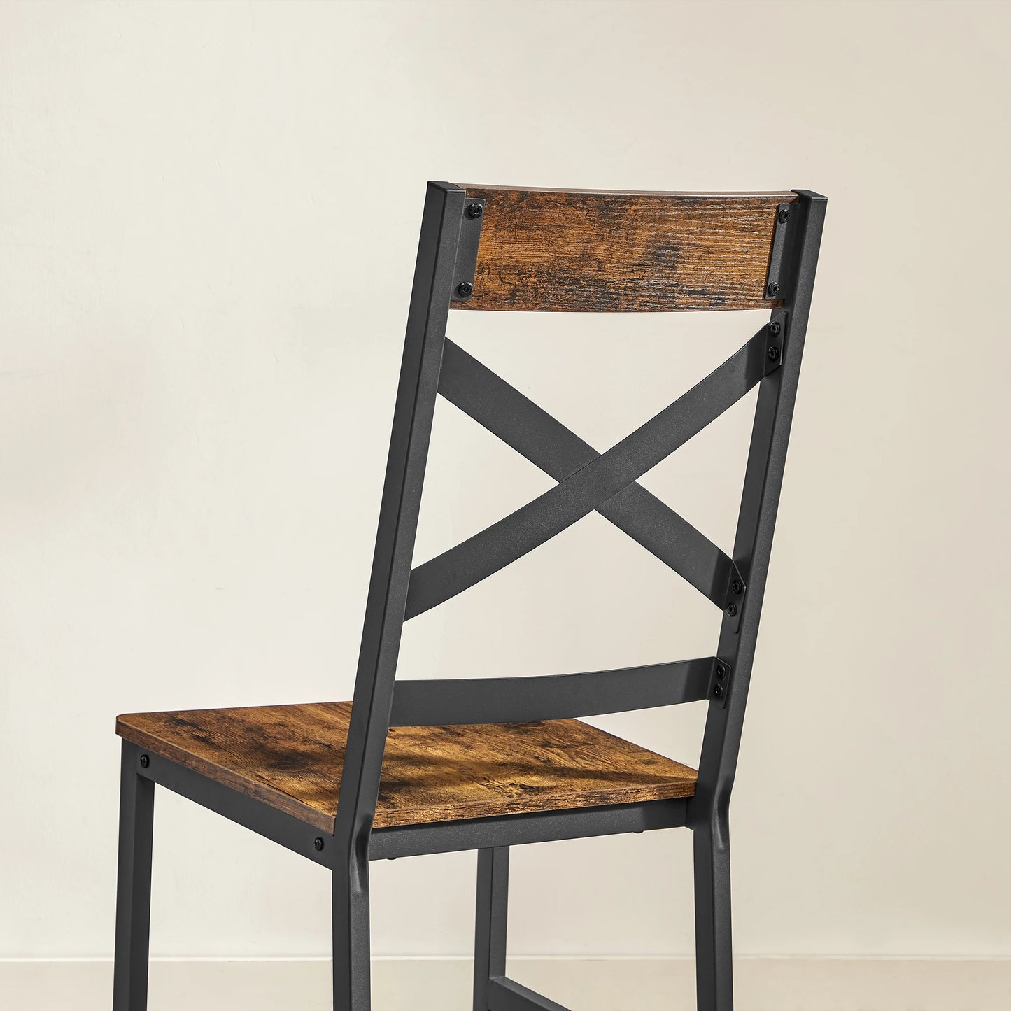 VASAGLE Dining Chairs, Kitchen Chairs Set of 2, Dining Chairs for Dining Room, Steel Frame, Ergonomic Design