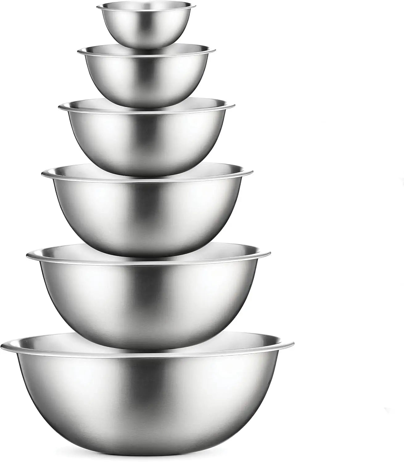 Stainless Steel Mixing Bowls Set for Kitchen Dishwasher Safe Nesting Bowls for Cooking Baking Meal Prepping