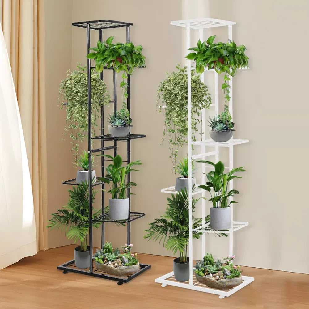 Plant Shelves 34/6/7 Tiers Flowerpot Organizer Iron Potted Flower Plant Rack Flower Stand for Indoor Outdoor Balcony Garden