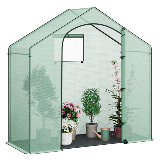 WOLTU Foil Garden Greenhouse Tomato Winter Tent with Door Windows Outdoor Vegetable Warm Greenhouse for Climbing Plants Flower