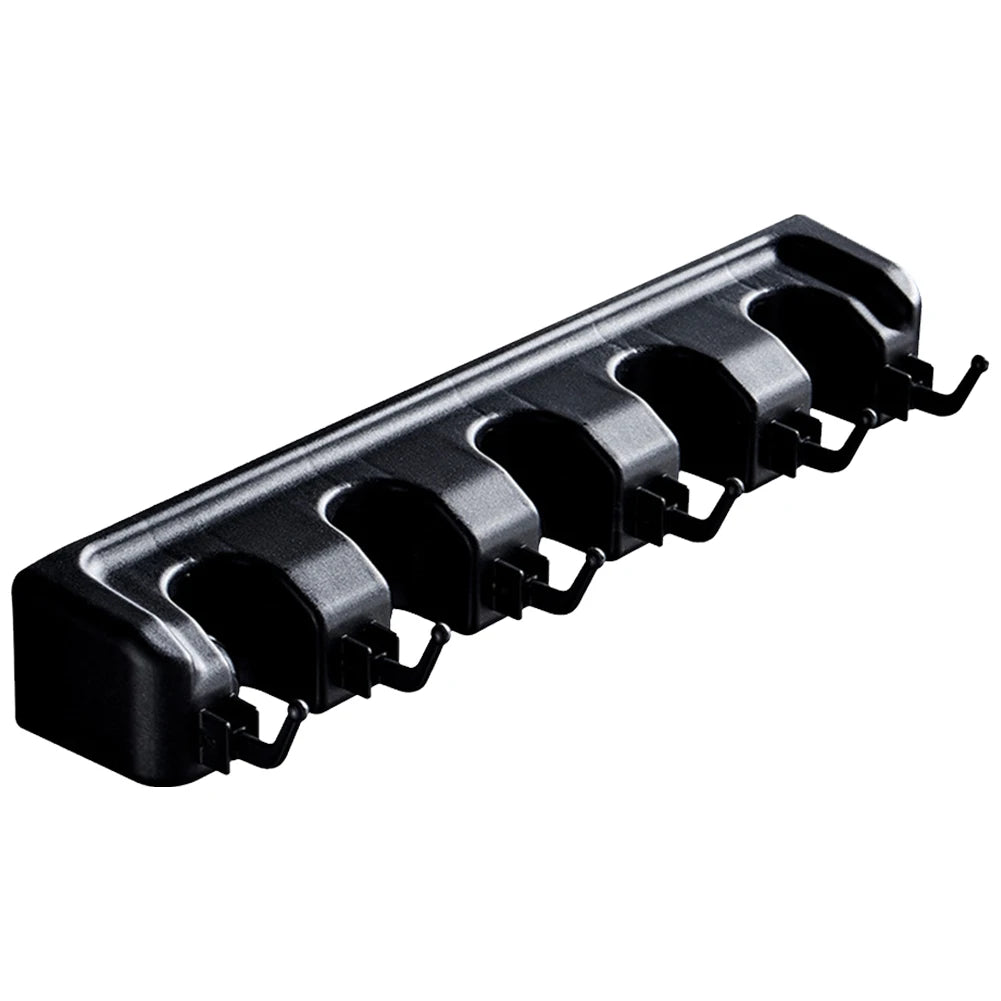 Broom and Mop Holder Mop Organizer Hook 5 Position 6 Hooks Hanger Broom Storage Hook Multipurpose for Kitchen Bathroom