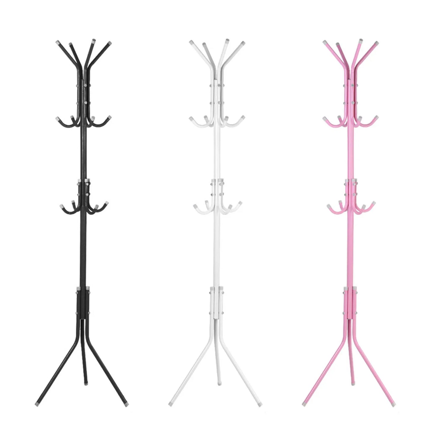 Coat Clothes Stand Coat Hat Tree Stand Multi Hook Metal Coat Hat Rack Tree Stand Clothes Bag Hanger Organizer for Home Bedroom