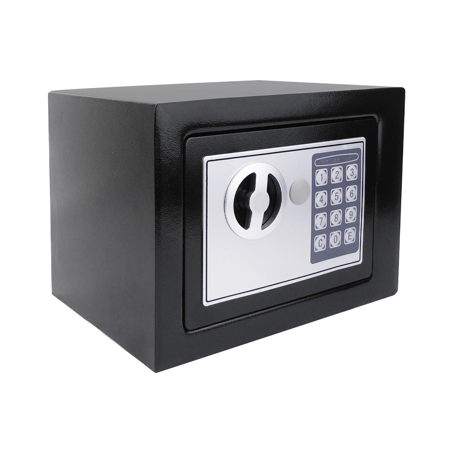 4.6L Electonic Safe Box with Keypad and 2 Keys, Wall Mounted Safe with Prodrilled Holes, Security Safe Box for Home Hotel Use