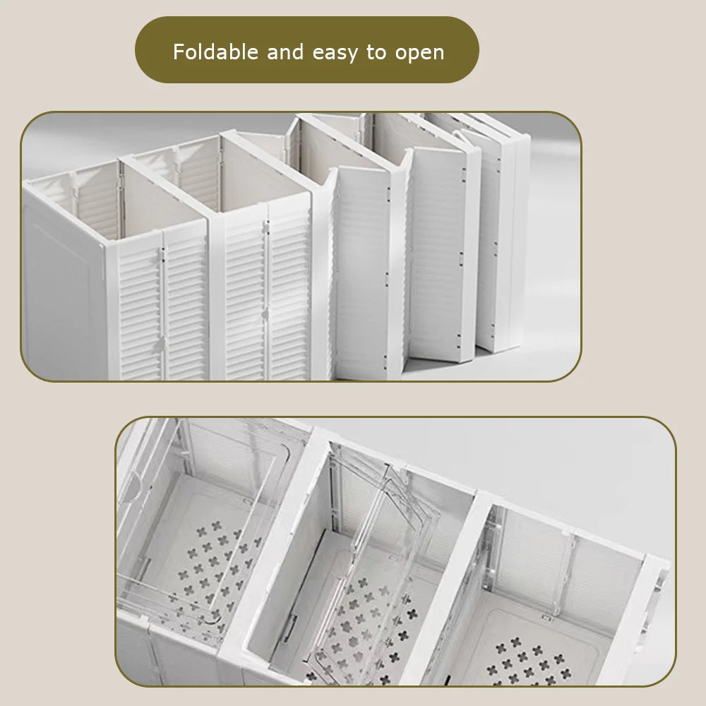 [UK Stock] 6 Tire Shoe Storage Box Plastic Shoe Boxes, Storage Organizers Set, Transparent Shoe Box Dustproof Organizer