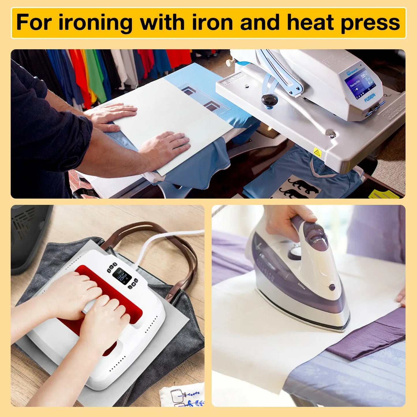 3pcs 12X16" Reusable Heat Resistant Baking Sheets Oil-proof Paper Cloth Oven Pad Baking Mat Kitchen Heat Transfer Tool For HTV