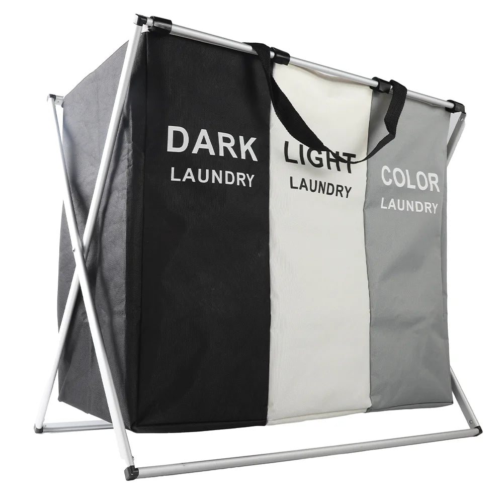 [UK Stock] Foldable Dirty Laundry Basket Home Large Dirty Clothes Laundry Hamper Storage Bag Clothes Storage Laundry Sorter Bin