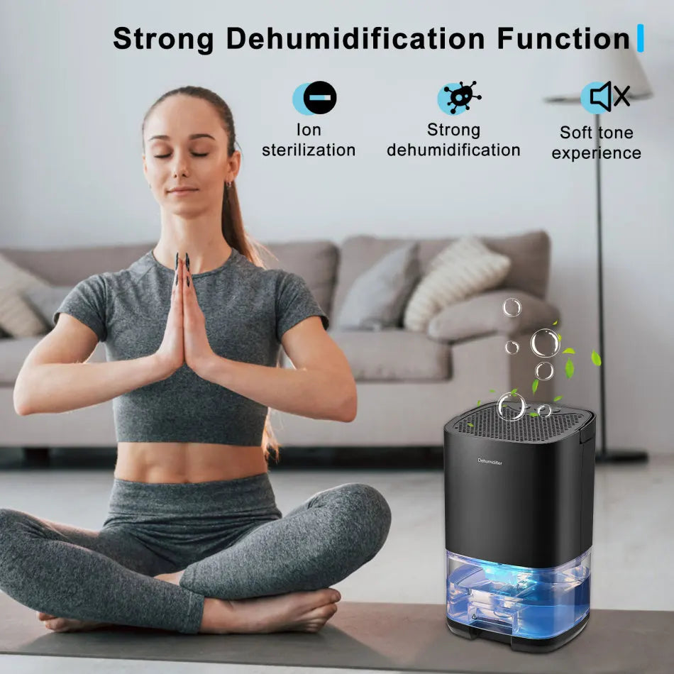 Air Dehumidifier Portable Mute Moisture Absorbers Machine Air Dryer For Home Bedroom Office Kitchen Deodorizer Dryer UK plug
