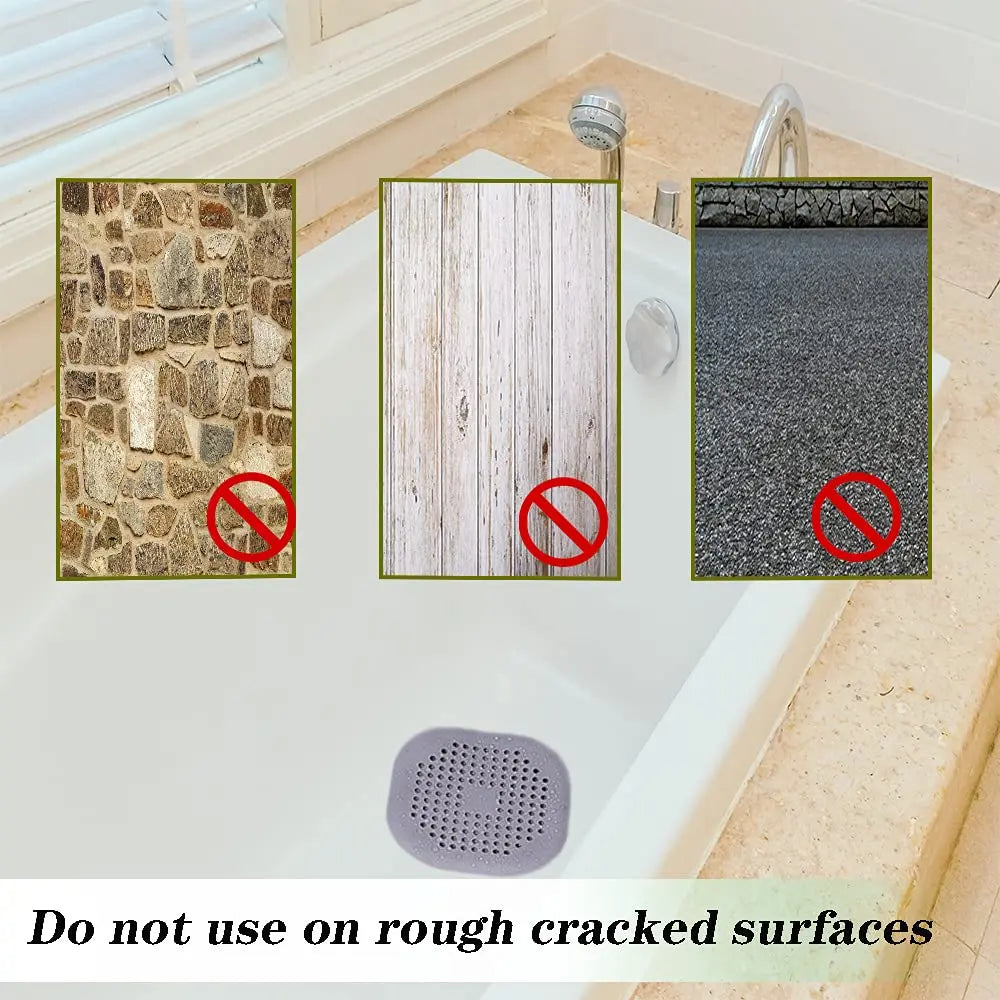 2 Pcs Silicone Drain Protector with Sucker, Sink Strainer Protector, Shower Drain Covers Hair Catch
