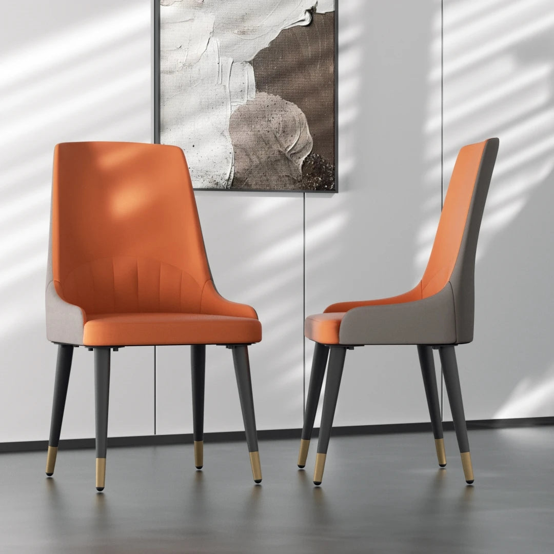 LUVODI 4-6 People Seats Marble Dining Table with Chair 1.2m Restaurant Kitchen Cafe Shop Coffee Table Furniture with Metal Legs