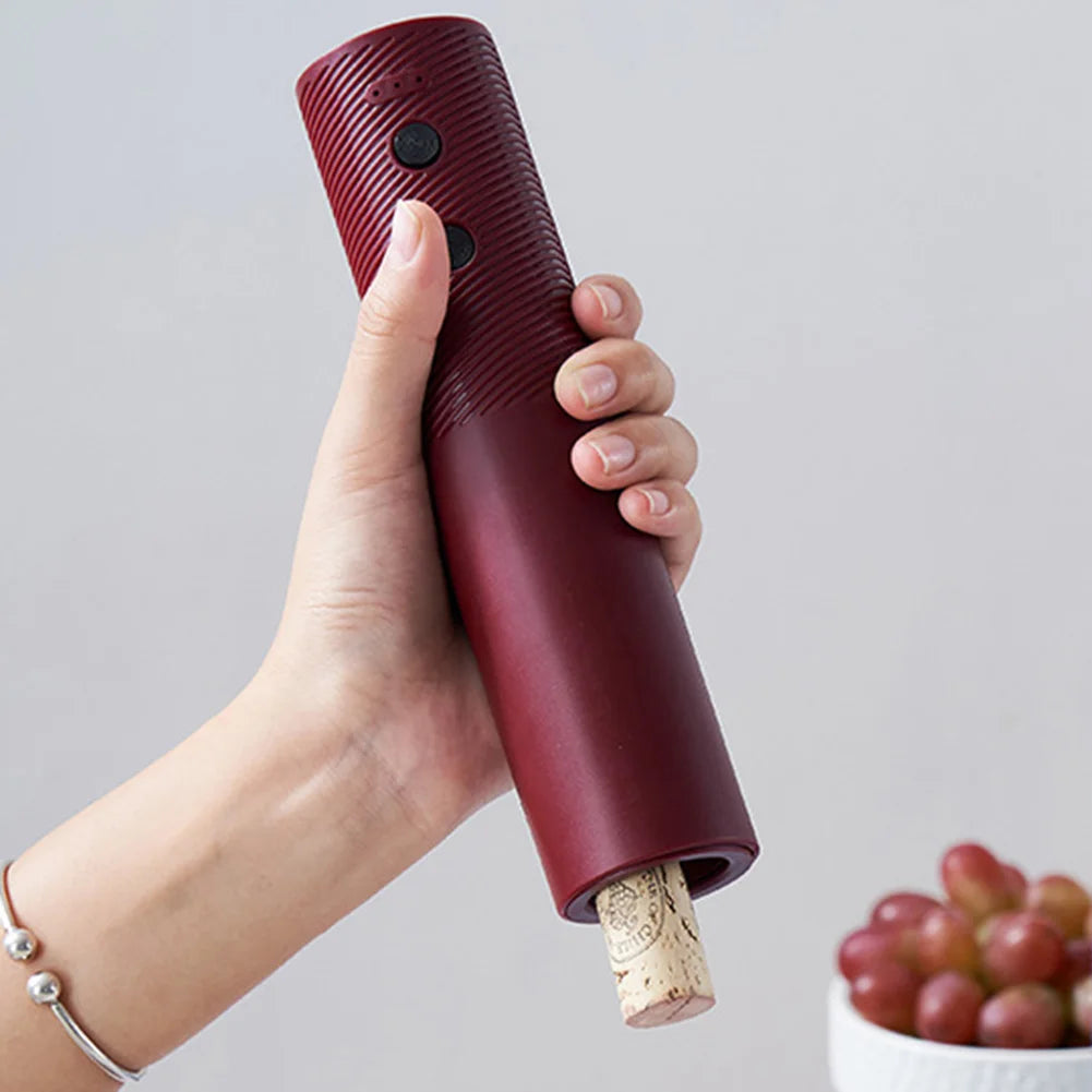Rechargeable Electric Wine Opener Automatic Corkscrew Effortless Battery Powered Wine Bottle Tool for Home Kitchen Bar Parties