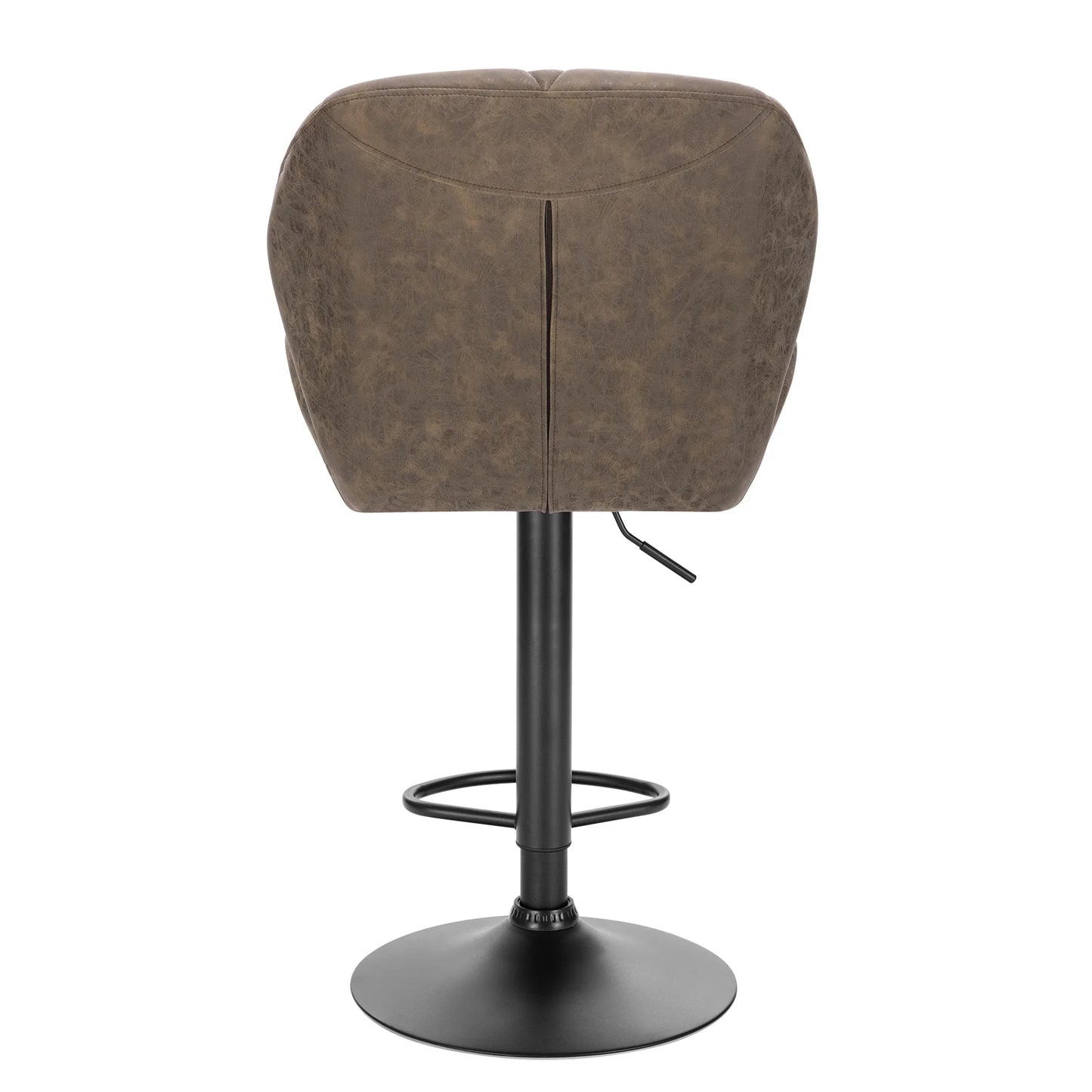 WOLTU 1PC Bar Chairs Breakfast Dining Stools Adjustable Swivel Gas Lift Steel Footrest Base Kitchen Island Counter Bar Stools