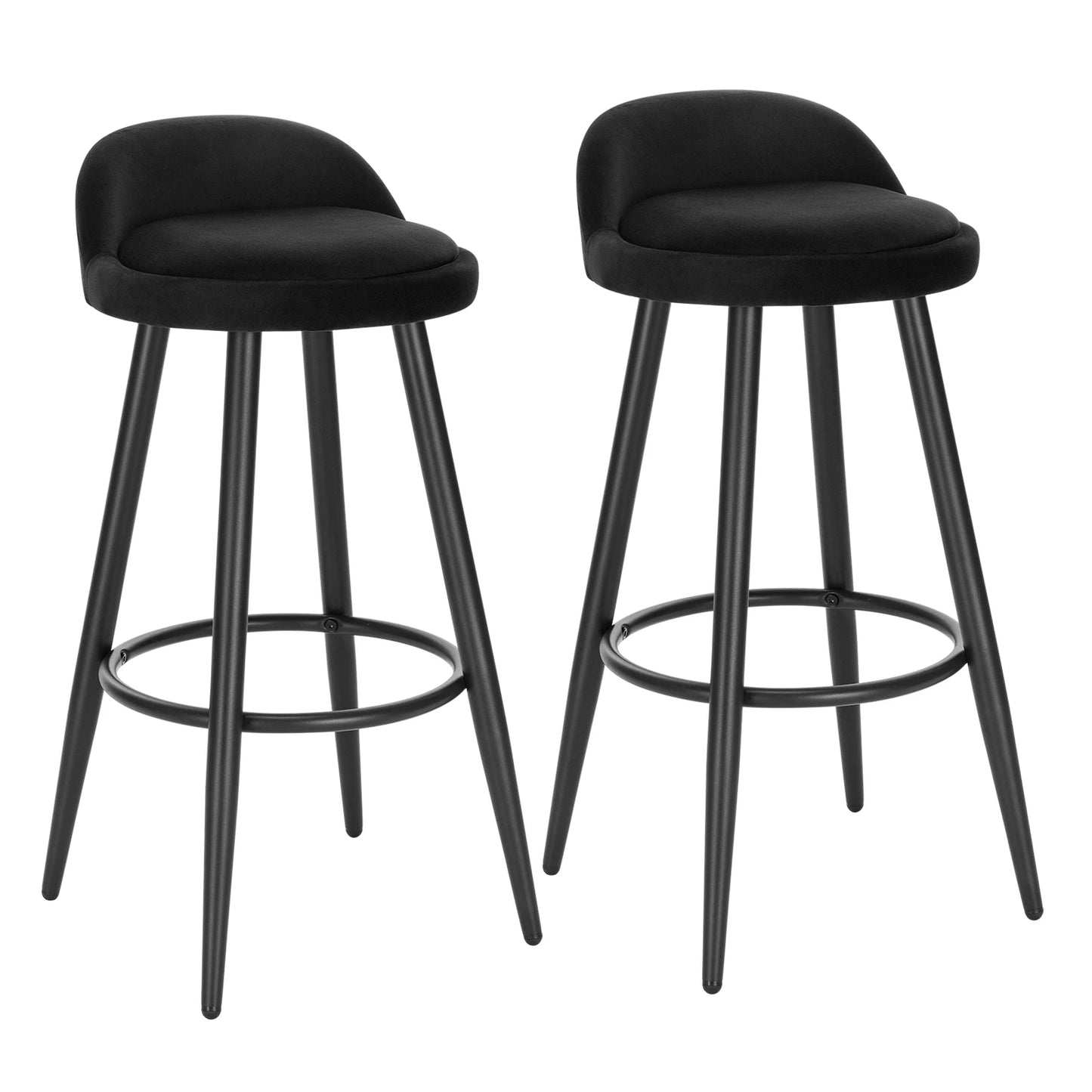 WOLTU 2PCS Bar Stool Bar Chair Counter Stool with Footrest Kitchen Dining Breakfast Chair High Cafe Stool Bar Furniture