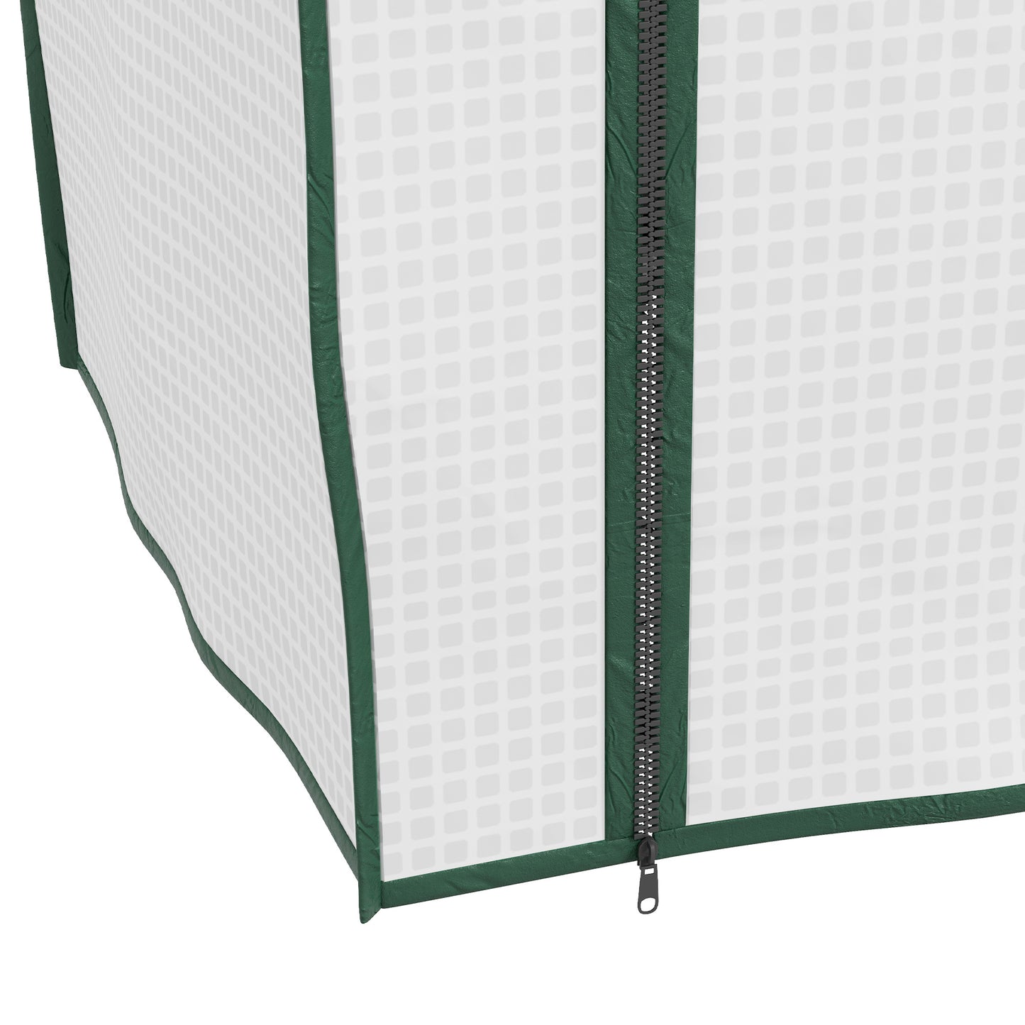 3 Tier Mini Greenhouse with Reinforced PE Cover, Outdoor Greenhouse, White